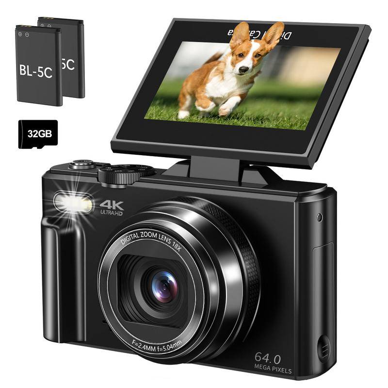 Portable 64MP Compact Digital Camera